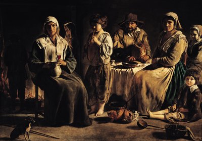 Boerenfamilie in een interieur, c.1643 door Louis le Nain